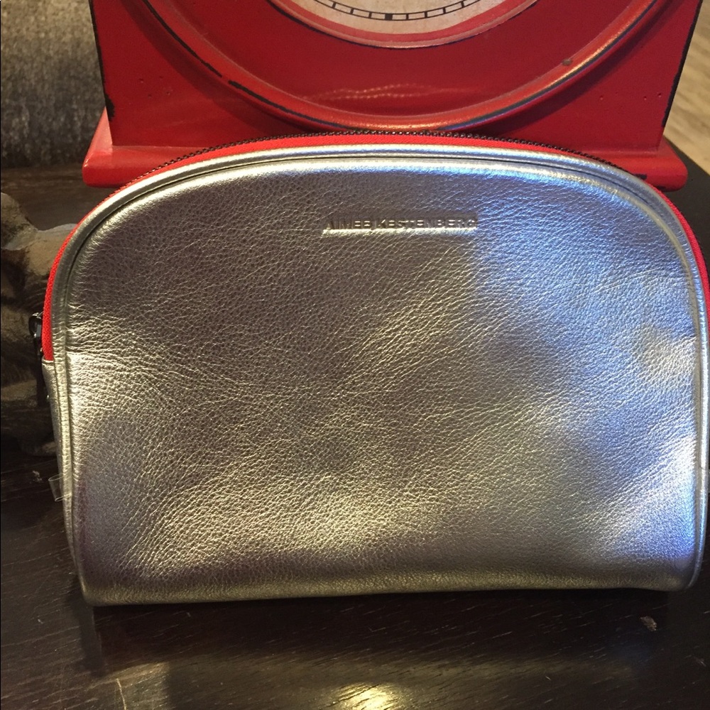 New leather cosmetics bag.